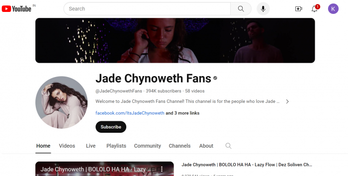 Jade Chynoweth YouTube Channel untilitsnotfun